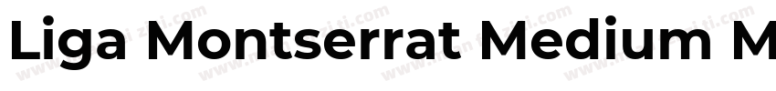 Liga Montserrat Medium Medium字体转换